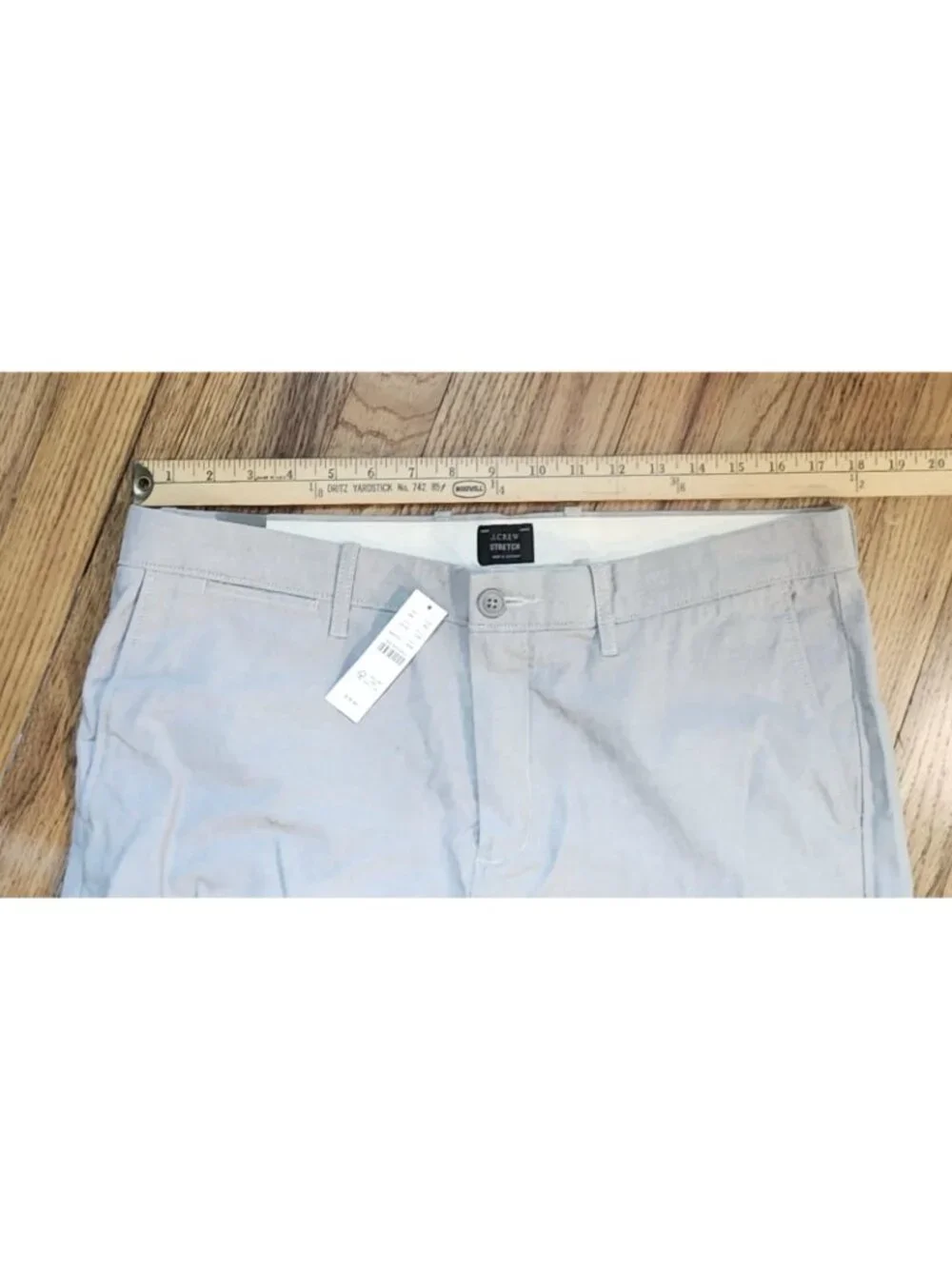 J Crew Pants 34x34 Gray Straight Leg 484 Stretch Cotton Pcokets Chino Slim Fit